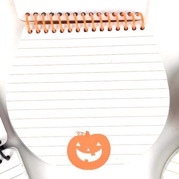 Halloween Spiral Notepads Pumpkin Skull Monster Glitter Planner Girl Accessories - Picture 6 of 8
